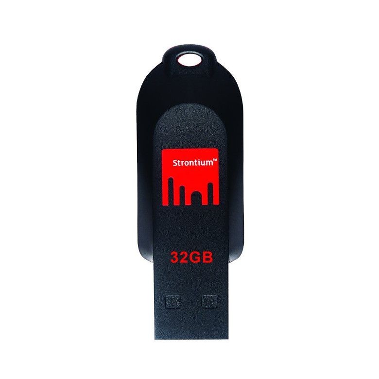 Strontium Pollex USB 32 GB Flash Drive (Black, Red)